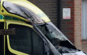 Jewish community ambulances set on fire in north London in suspected antisemitic attack
