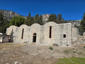 UNDP observers visit Panayia Apsinthotissa monastery as renovation work continues