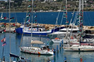 Israel intercepts Gaza-bound aid flotilla in international waters near Greece, organisers say