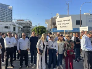 Larnaca residents protest for clarity on marina redevelopment plans