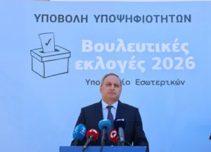 Stefanou urges responsible voting after casting ballot in Yeri