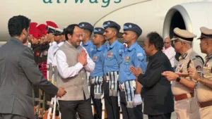 Christodoulides begins Mumbai visit with ceremonial welcome and film announcement