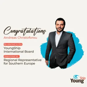 Andreas Christoforou re-elected to YoungShip International Board and appointed Southern Europe representative