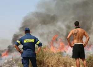 Fire near Kallepia in Paphos district burns 10 hectares