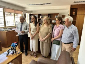 Андри Хаджиандреу вступила в должность заместителя мэра Агланджии после победы на довыборах