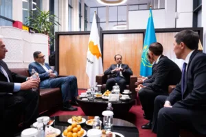 Christodoulides begins first official Cyprus presidential visit to Kazakhstan