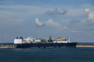 Egypt says drone caused fire on two gas vessels at Damietta port