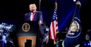 Трамп обратился к толпе на National Mall после задержки из-за непогоды во время празднования Дня независимости