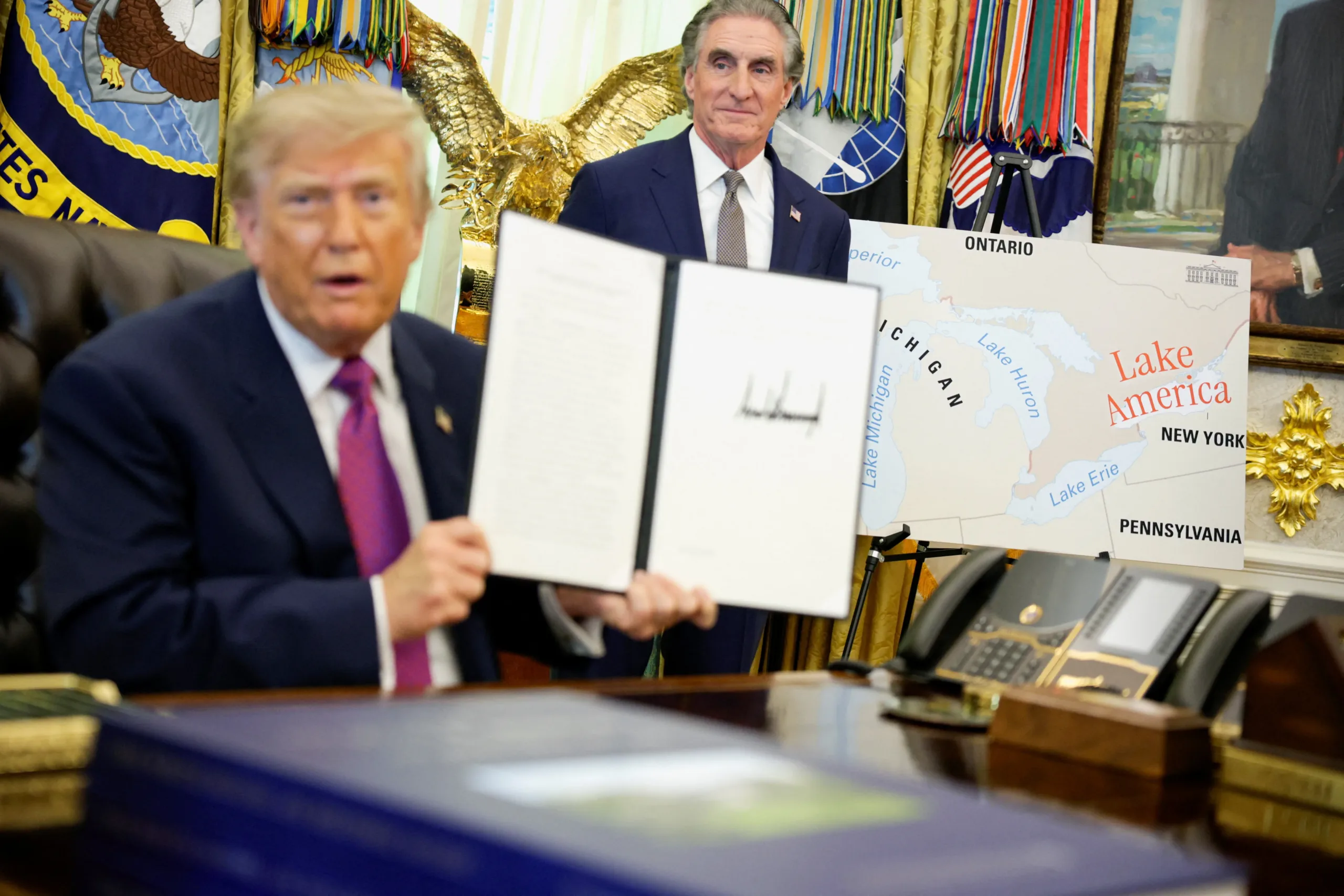 Trump orders Lake Ontario renamed “Lake America” amid Canada trade dispute