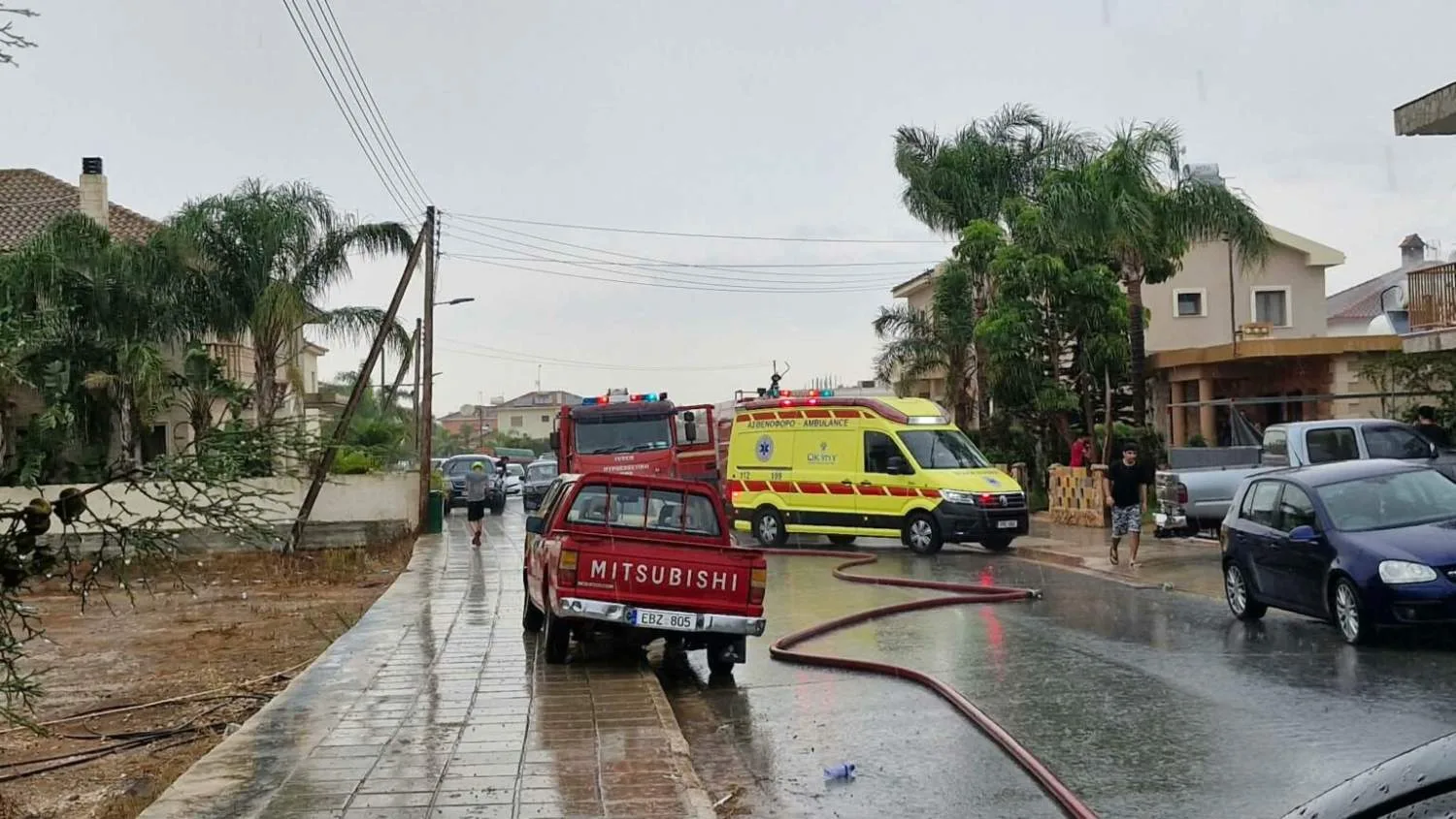 Severe weather triggers around 10 incidents in Nicosia district