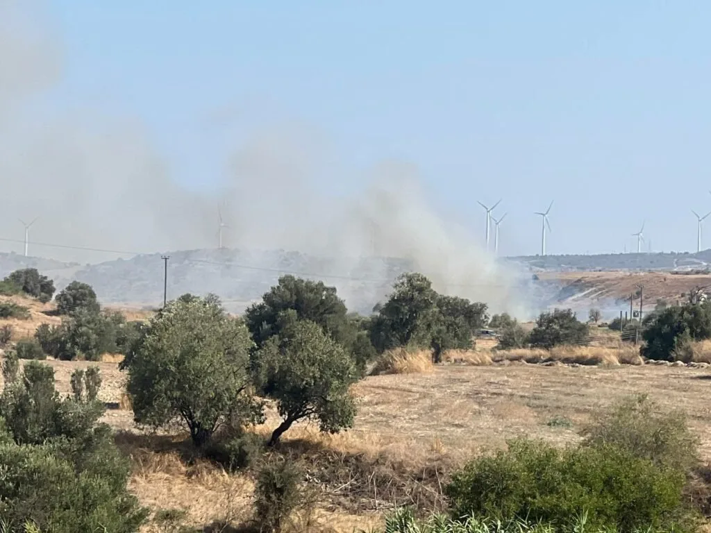 Μη εκραγείσα οβίδα όλμου εντοπίστηκε κατά τη διάρκεια πυρκαγιάς στην Αγία Άννα
