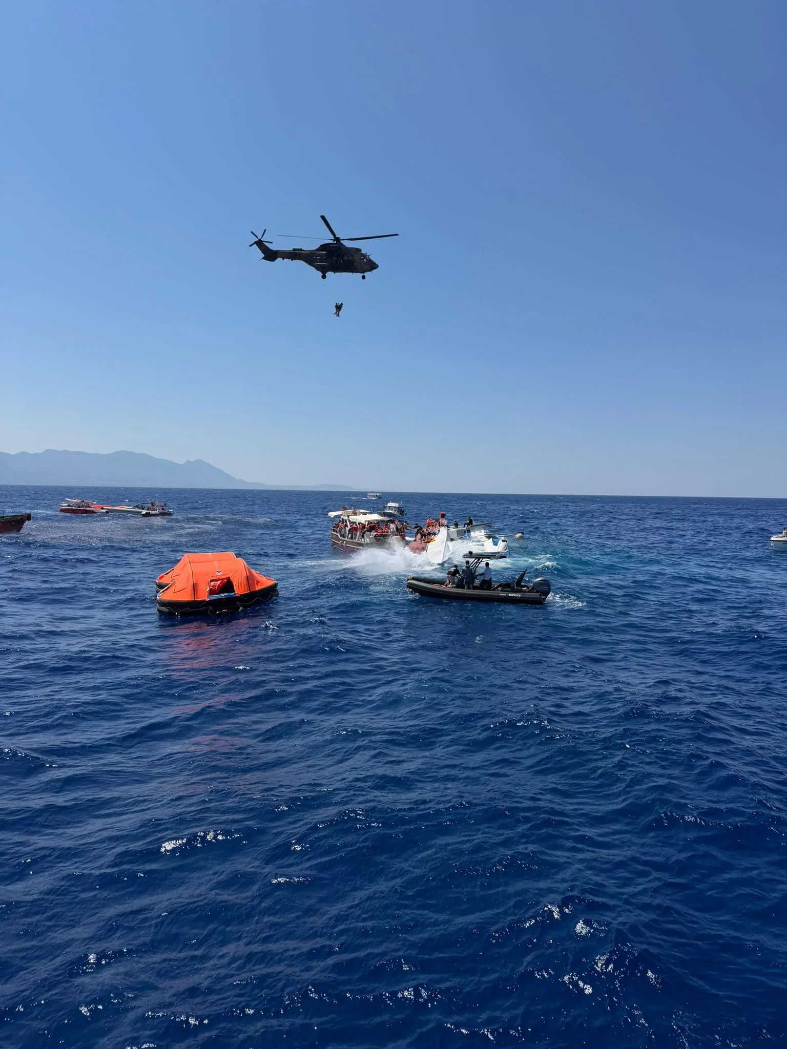 Search continues for 18 missing after ferry sinks off Kyrenia