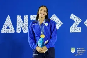 Калия Антониу завоевала первую золотую медаль Кипра на Средиземноморских играх в Таранто
