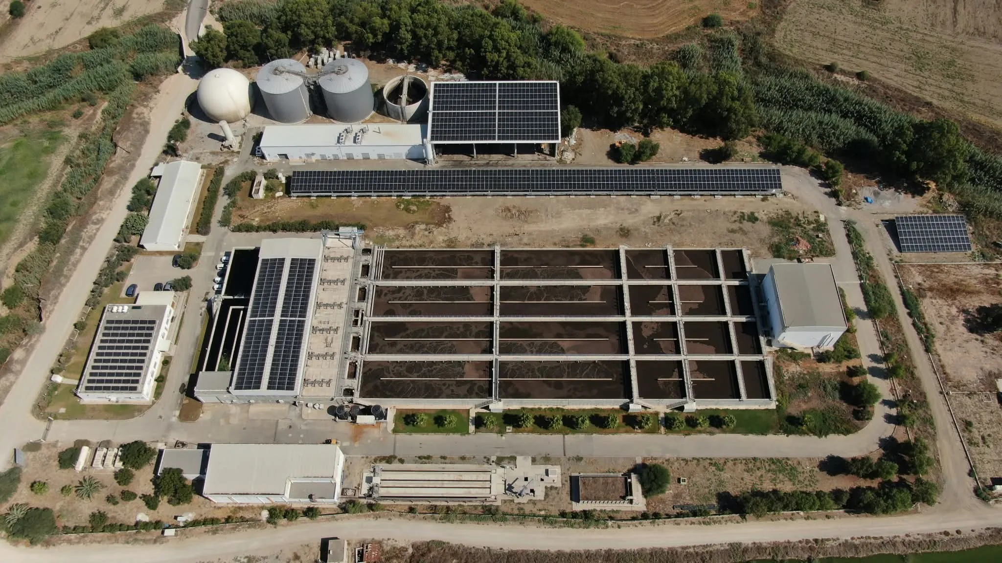 Solar farm begins operation at Mia Milia wastewater treatment plant