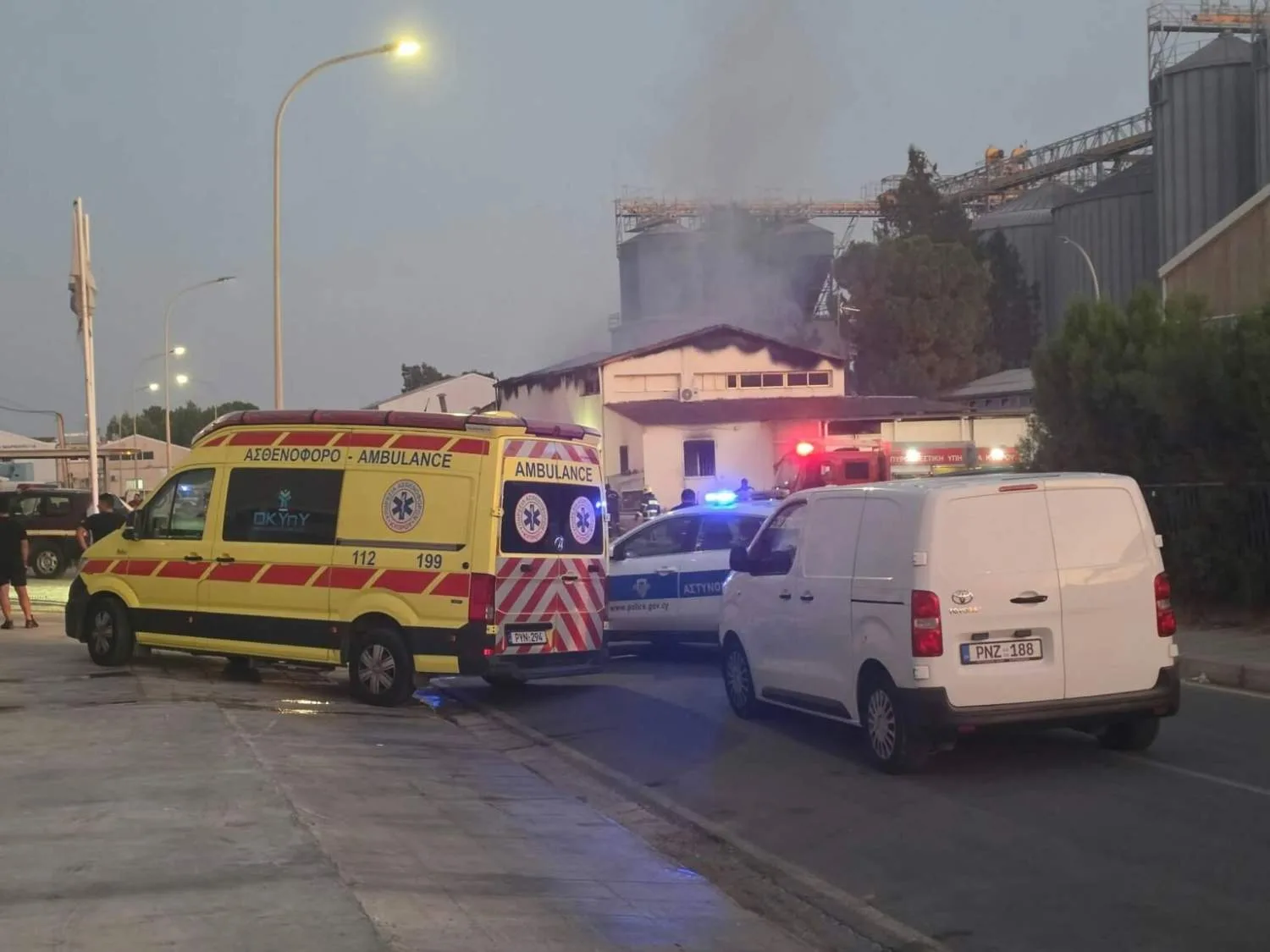 Fire at Aradippou industrial zone bakery causes extensive damage