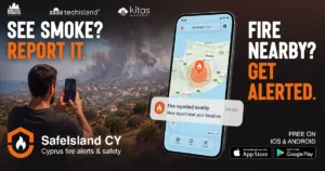 Приложение SafeIsland CY для сообщений о лесных пожарах запущено в пилотном режиме