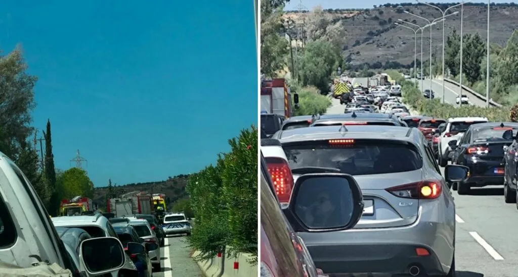 Serious collision closes Limassol–Paphos road near Avdimou