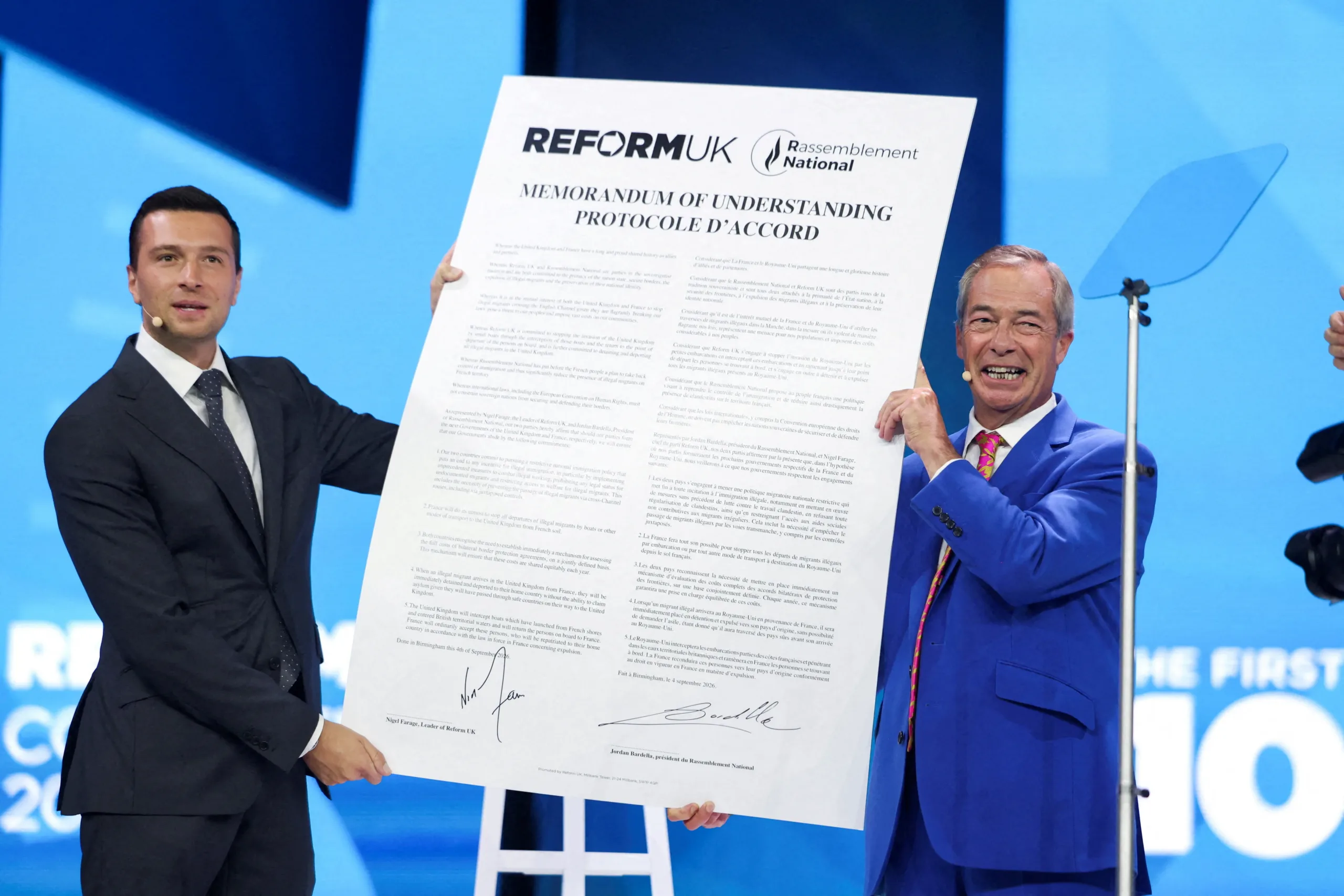 Кандидаты в президенты Франции раскритиковали миграционный пакт Reform UK и National Rally
