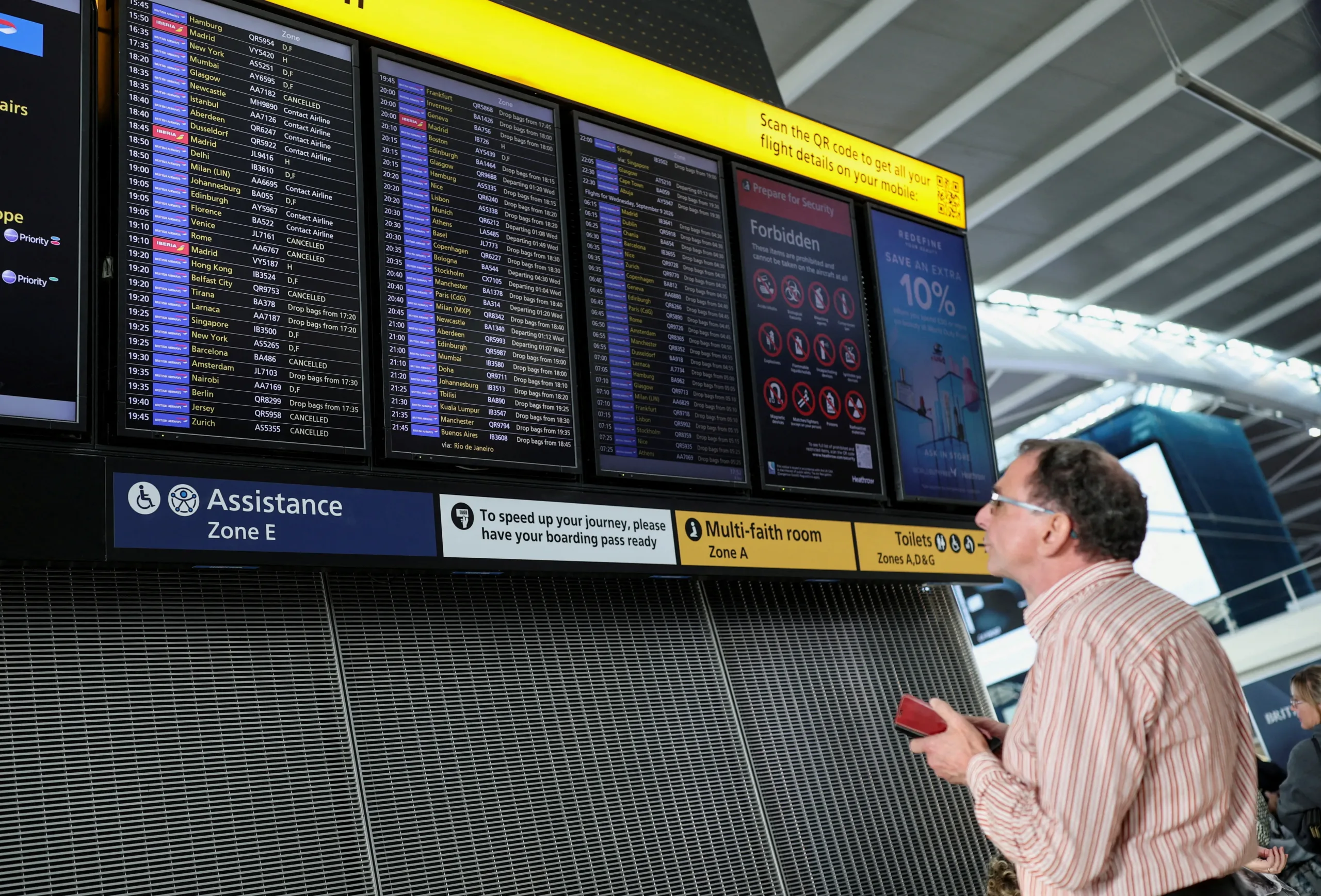UK air traffic control fault delays flights at several airports