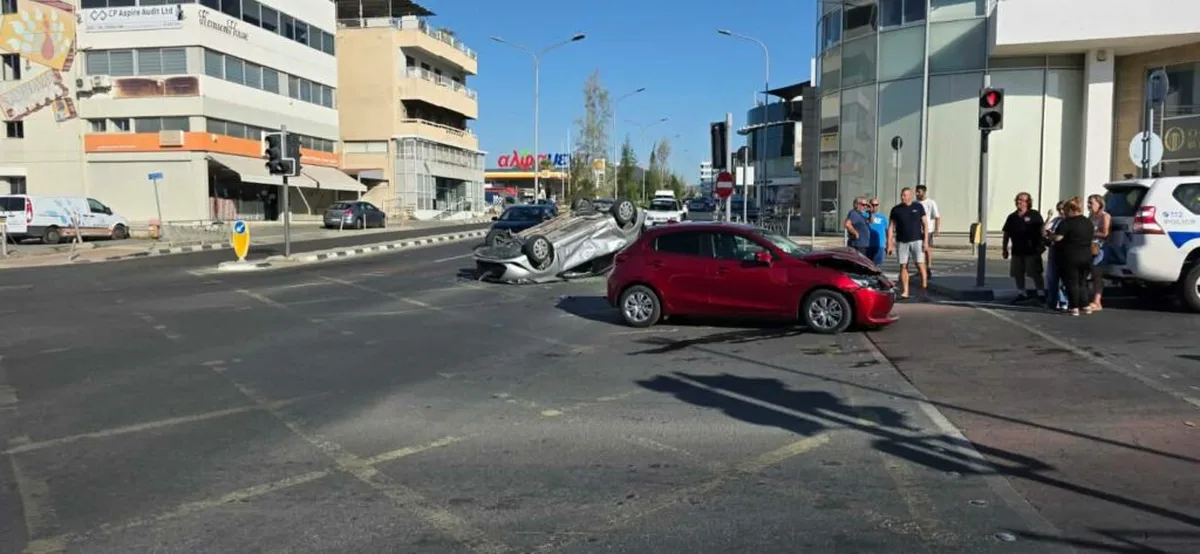 Four injured in Limassol traffic collision