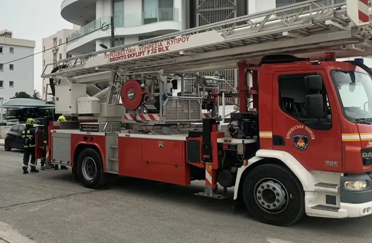 Vehicle fire in Paphos municipal car park brought under control