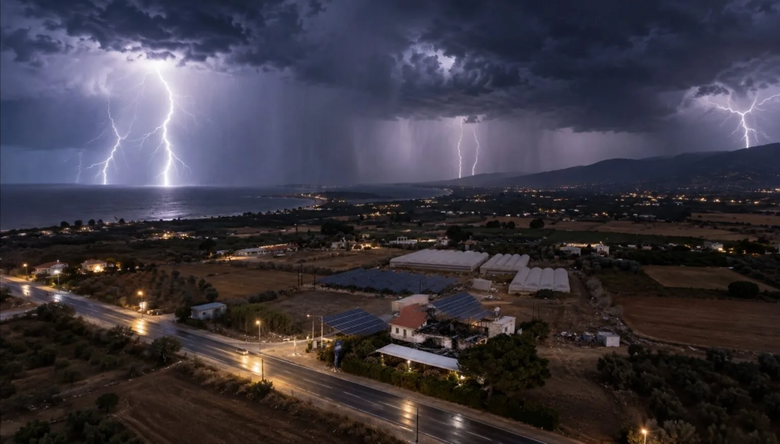 Lightning strike causes extensive damage to restaurant near Lara beach