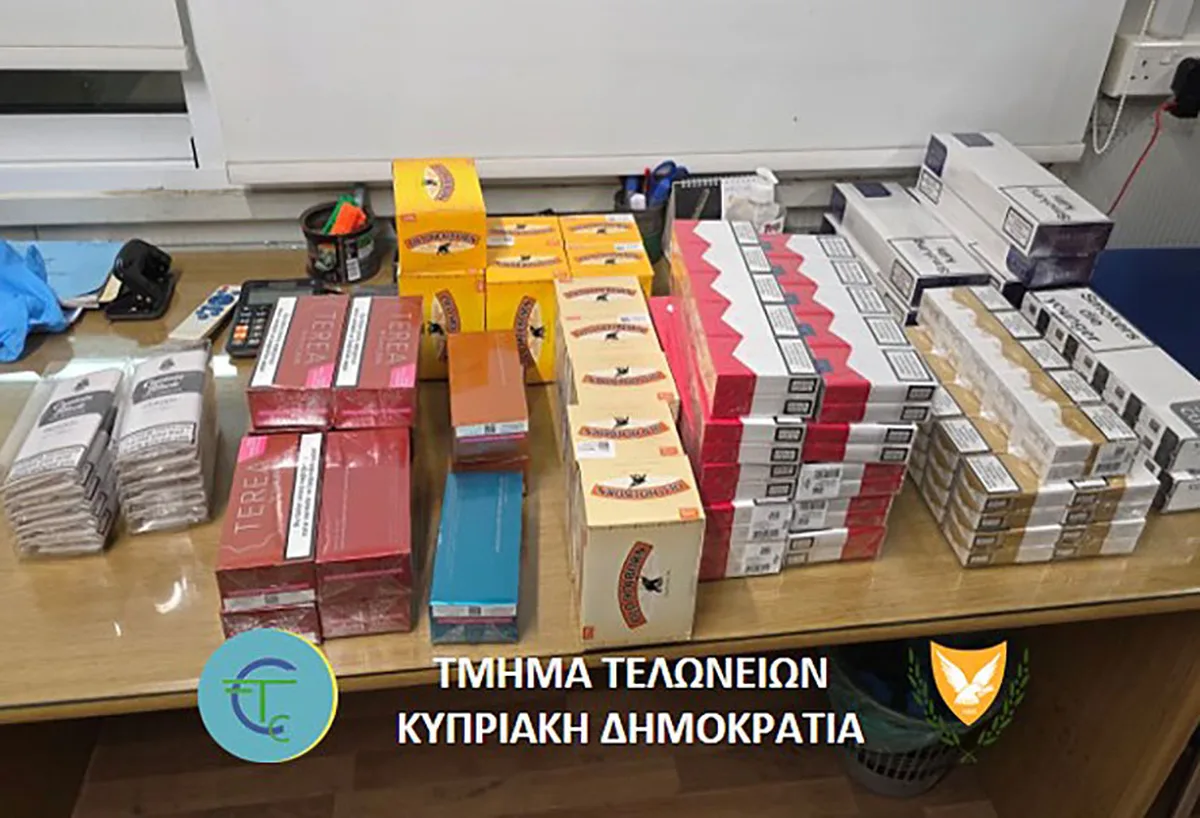Полиция Пафоса задержала 21-летнего мужчину по подозрению в хранении необлагаемых налогом табачных изделий
