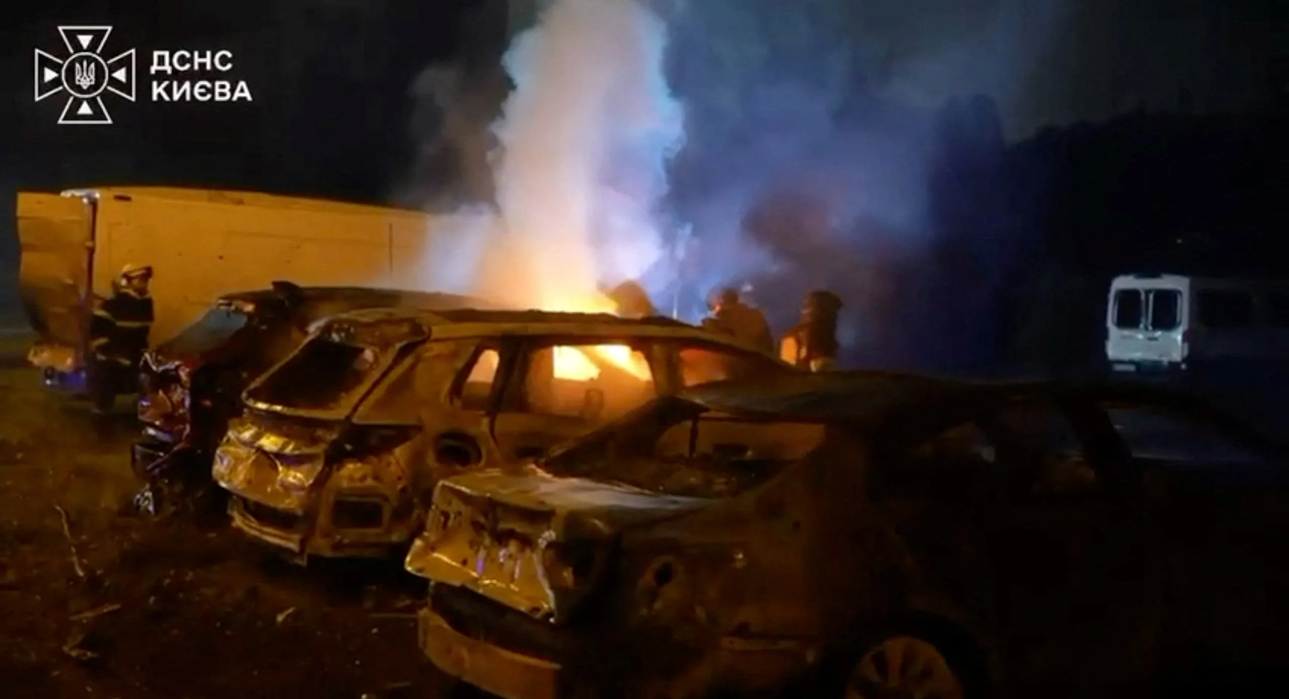Russian missile and drone attack on Kyiv kills two, damages maternity hospital