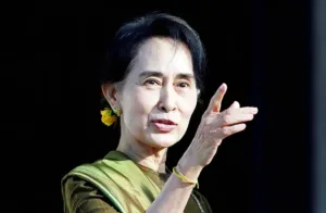 Myanmar government releases rare Suu Kyi photos, reports delivery from King Charles