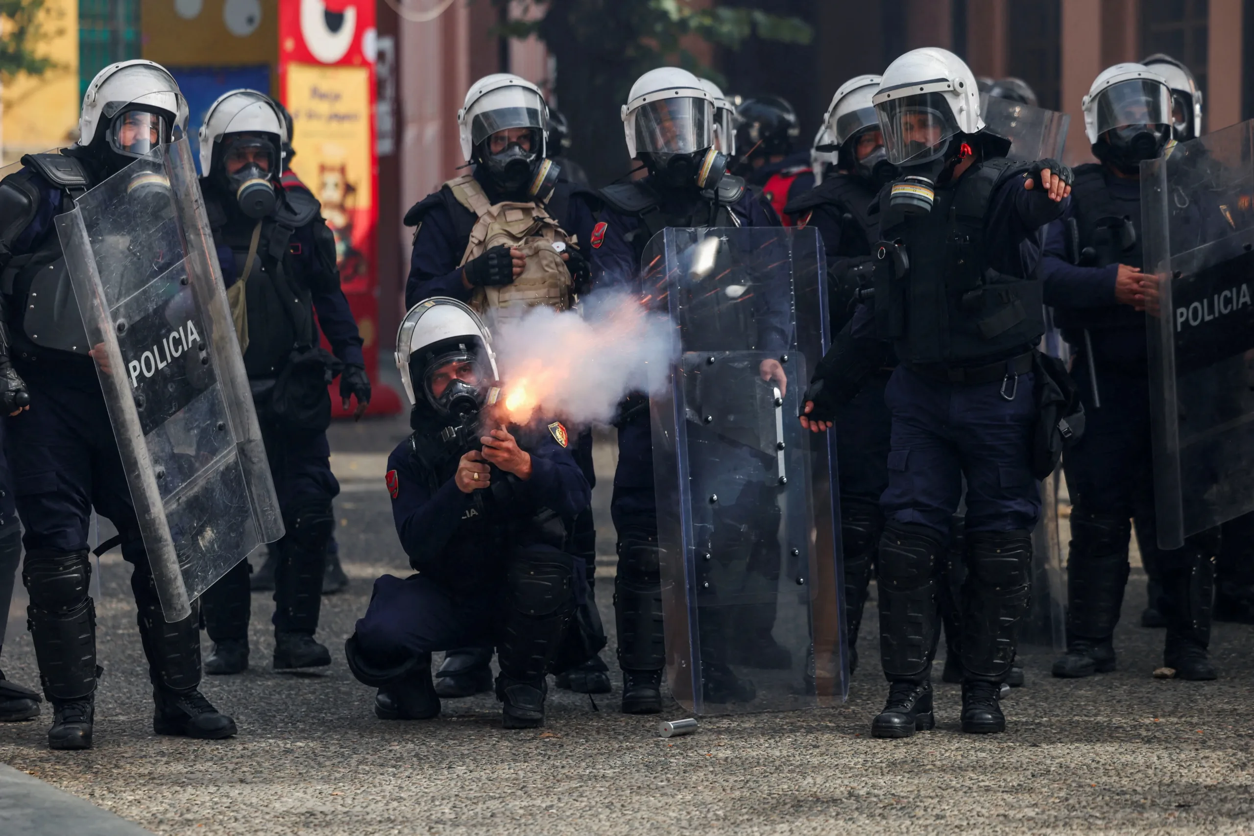 Rama refuses to resign as student-led protests turn violent in Tirana
