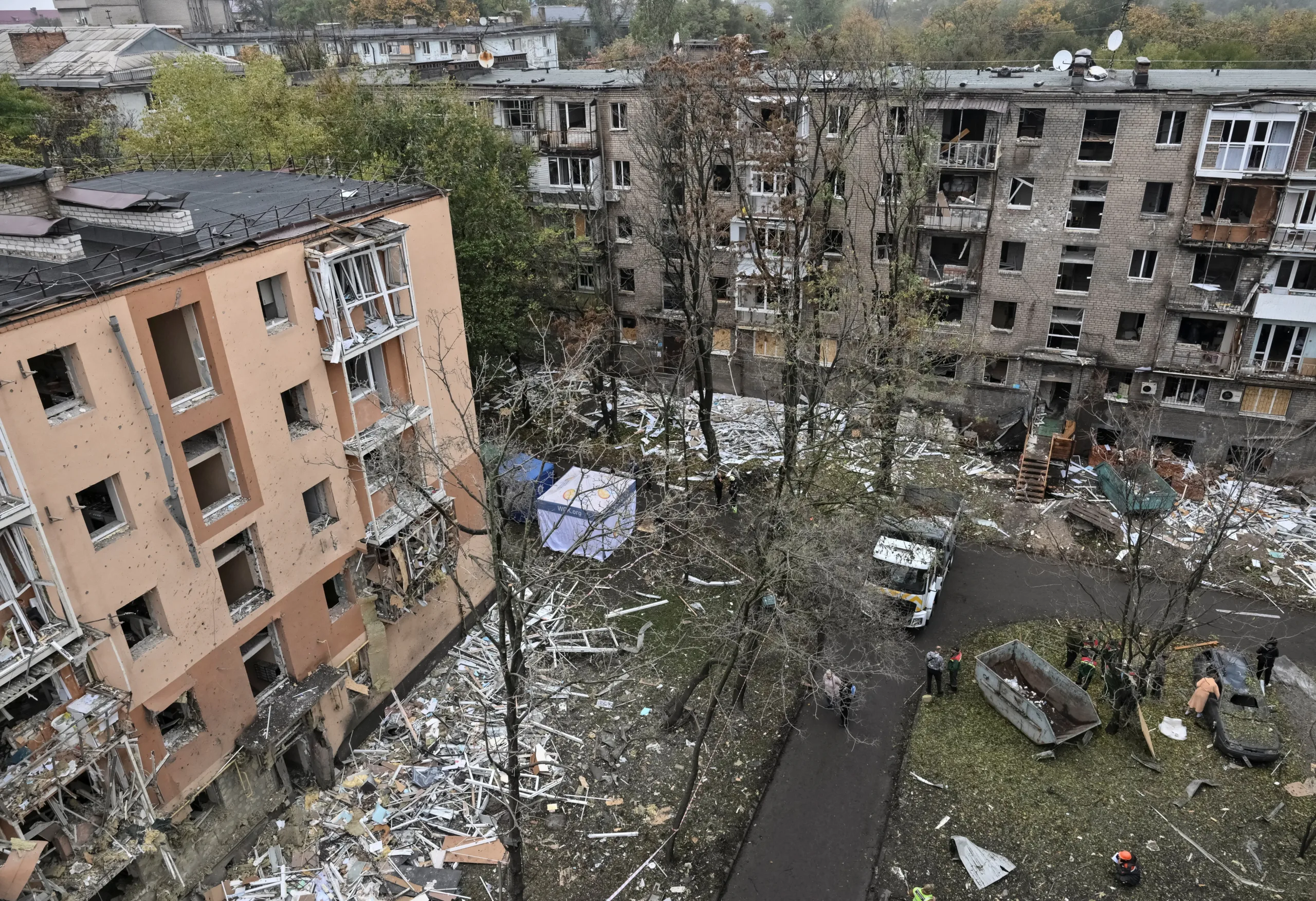 Russian strikes injure six in Ukraine as Moscow reports attacks on energy and port sites