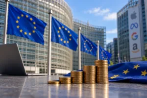 Η ΕΕ εξετάζει ευρύτερη εταιρική εισφορά για τη φορολόγηση αμερικανικών τεχνολογικών ομίλων, σύμφωνα με τους FT