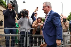 Former DUP leader Jeffrey Donaldson jailed for 15 years for child sex offences