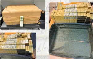Customs seizes 175 cartons of cigarettes from passenger at Paphos airport