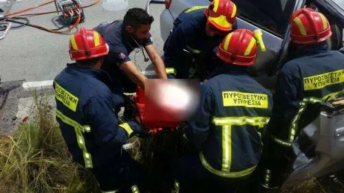 Driver freed from vehicle after hitting tree in Protaras