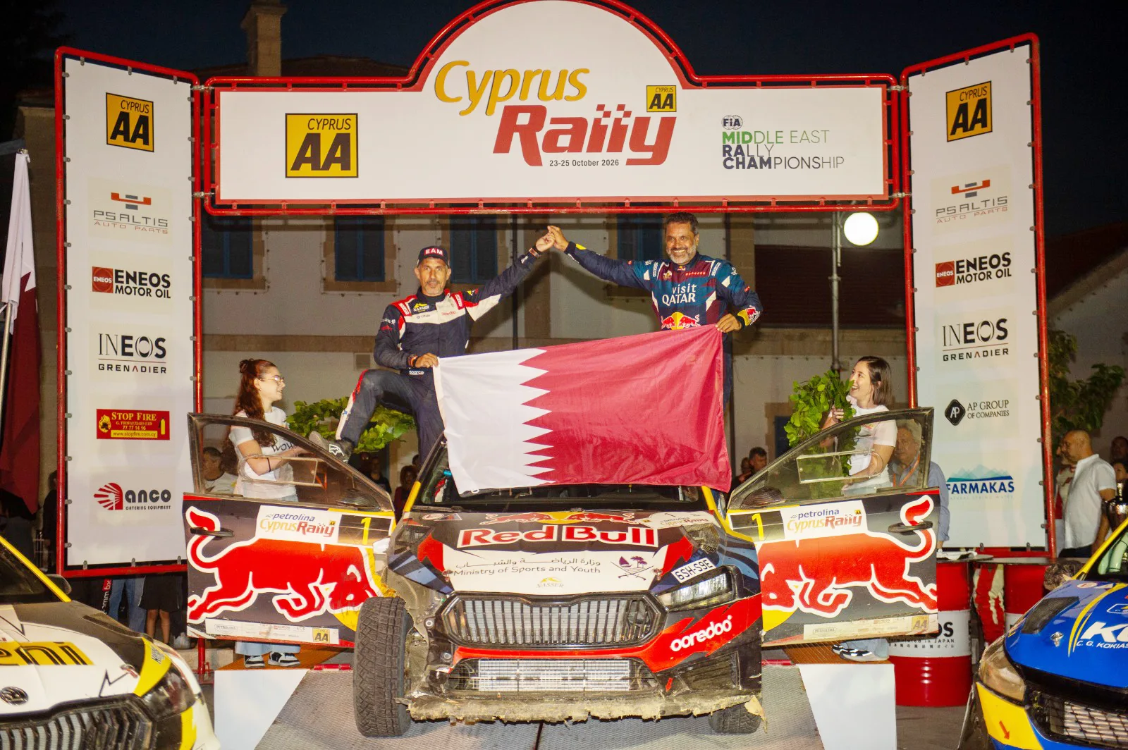 Al-Attiyah wins Cyprus Rally by 4.63 seconds to claim 21st Middle East title