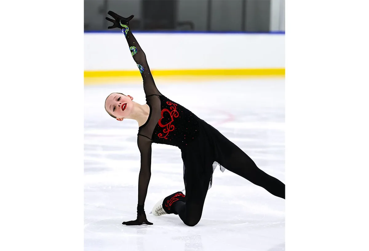 Cyprus skater Olivia Bazlova earns consecutive top-10 Junior Grand Prix finishes